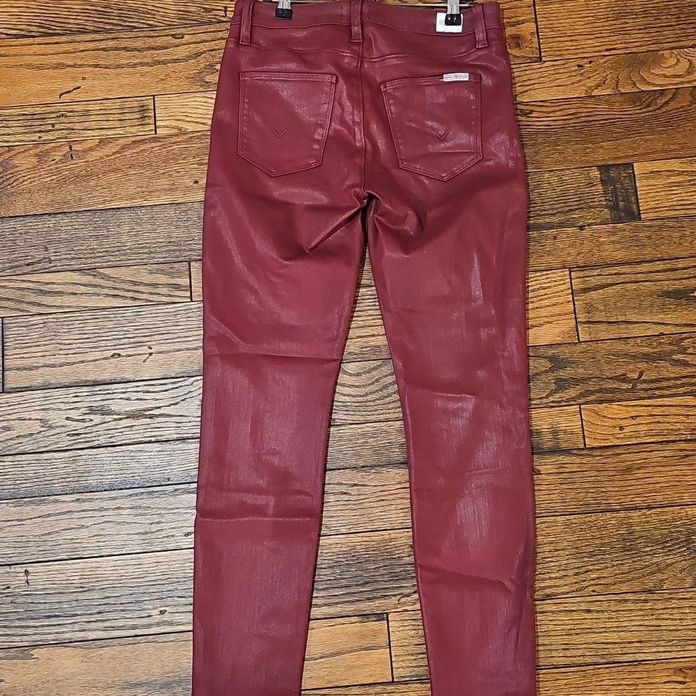 HUDSON JEANS‎ Natalie Midrise Super Skinny Maroon Jeans Size 28 - Picture 3 of 6